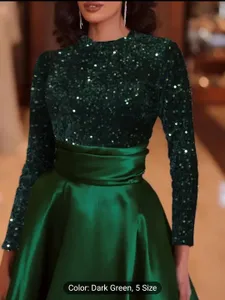 Dark-Green Seq Dress