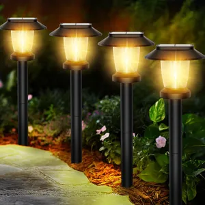 Solar Pathway Lights Outdoor - 8 Pack Solar Powered Garden Lights Waterproof, Decor Landscape Lighti